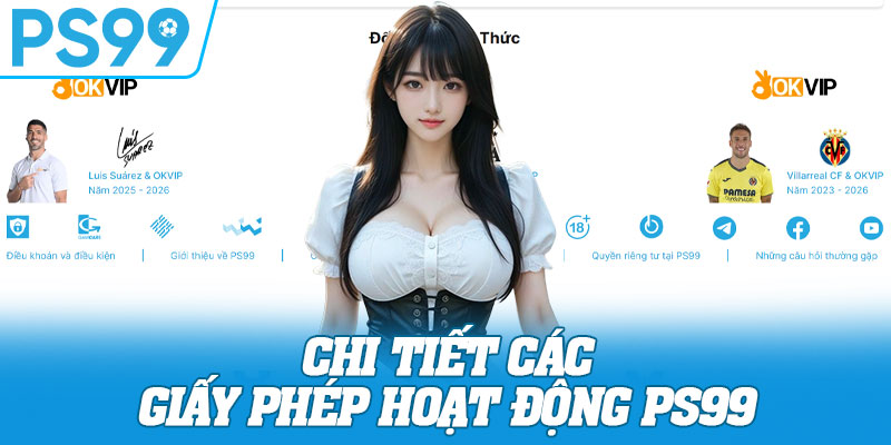 Chi tiết các giấy phép hoạt động PS99 